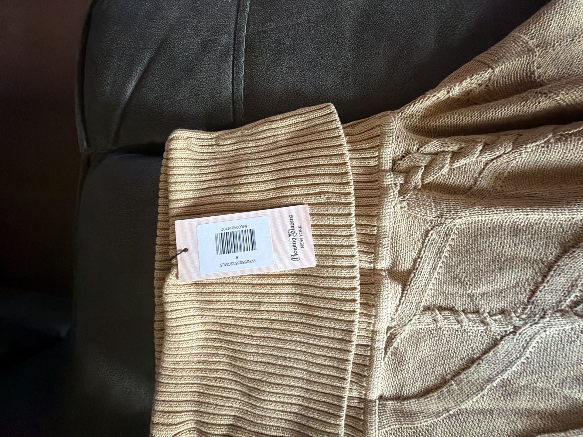 Rowing Blazers Cable Fringe Skirt Size S Tan 2