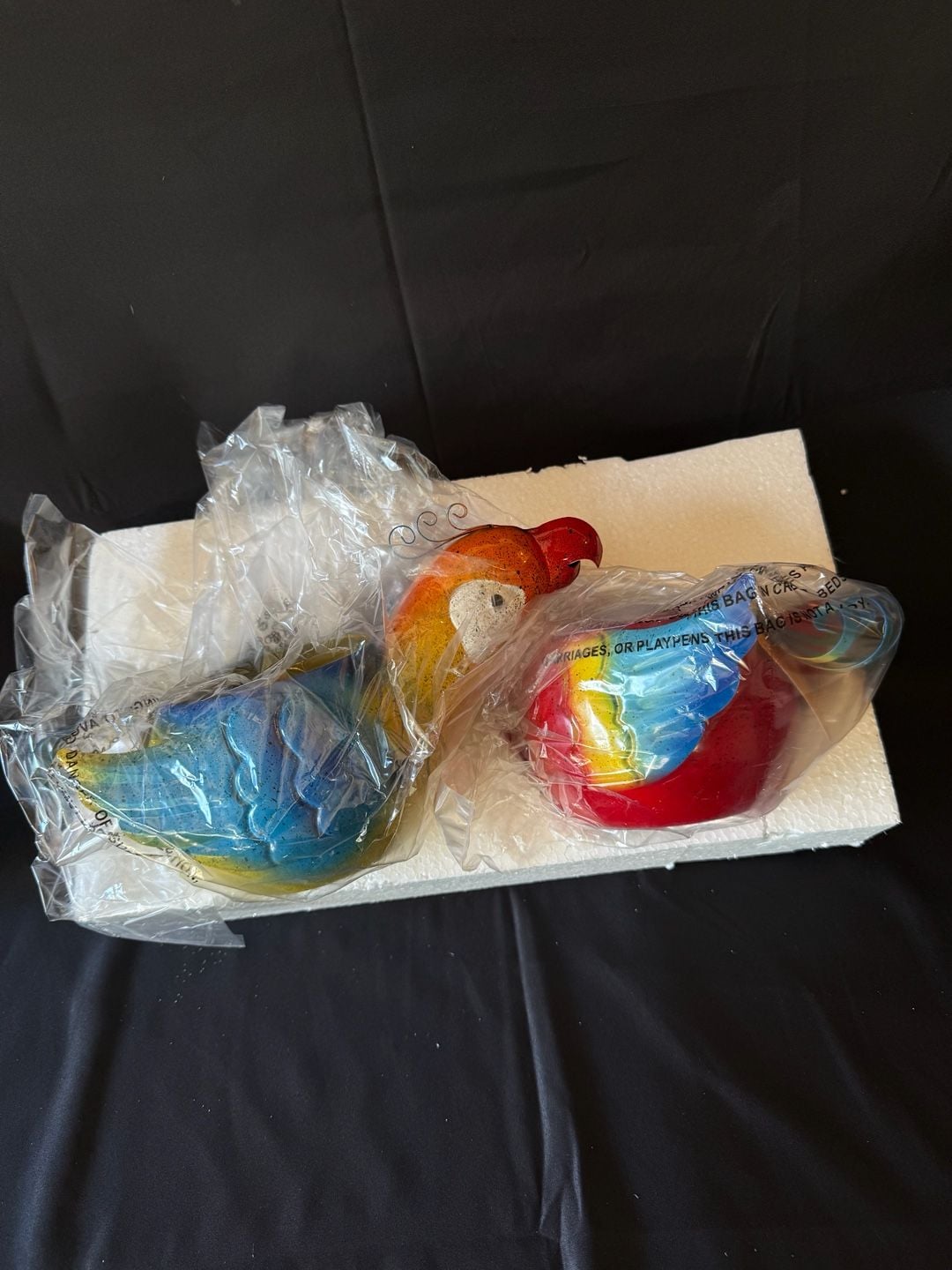 Marigold Parrot Planter Set Metal Outdoor Garden Statues 1