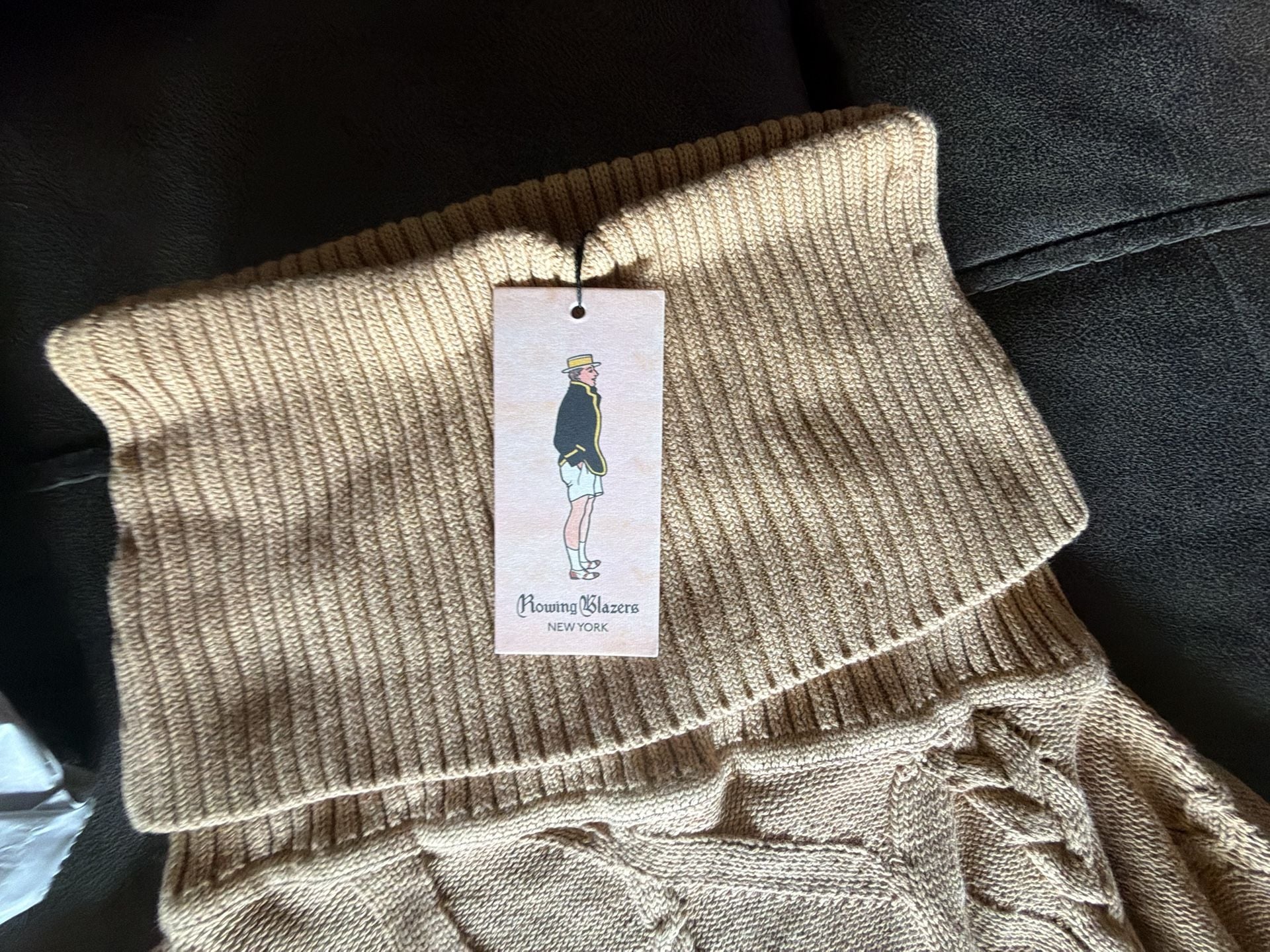 Rowing Blazers Cable Fringe Skirt Size S Tan 3