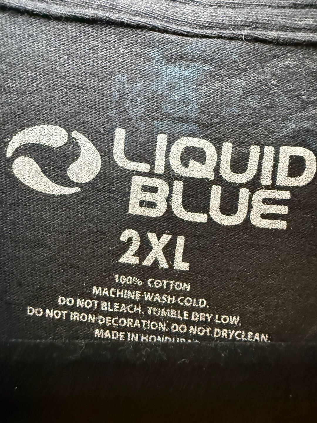 Liquid Blue Grateful Dead Dead Space Size 2XL Black Skeleton All Over Print T 4