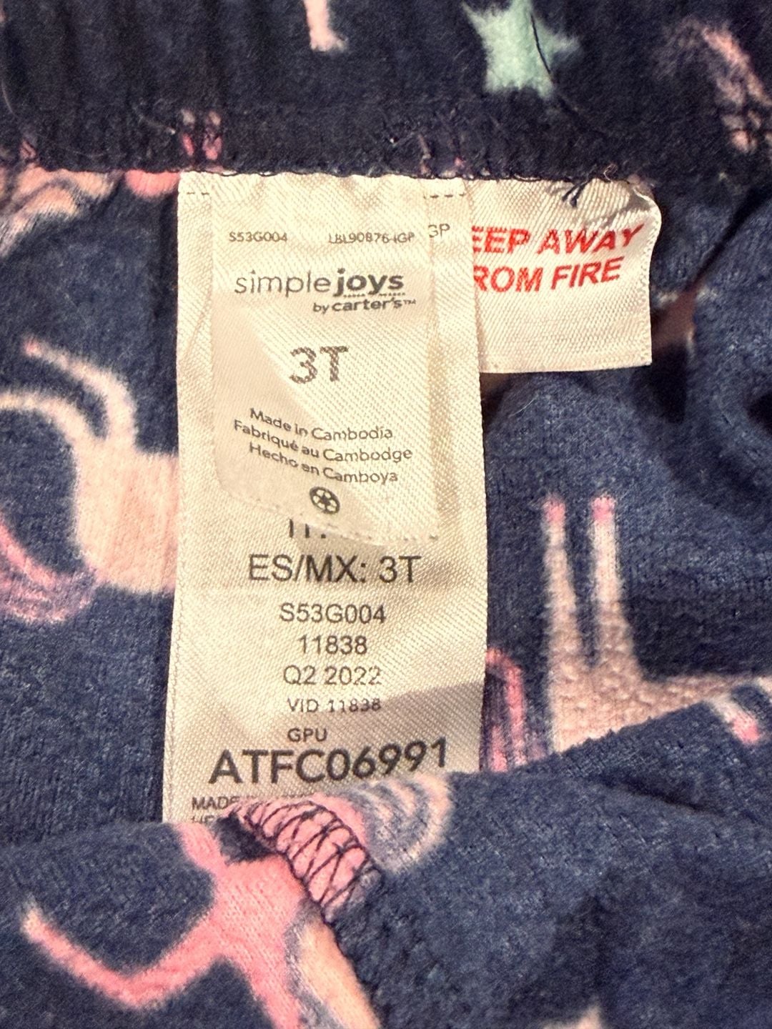 Simple Joys By Carter's Pajama Pants Size 3T 3