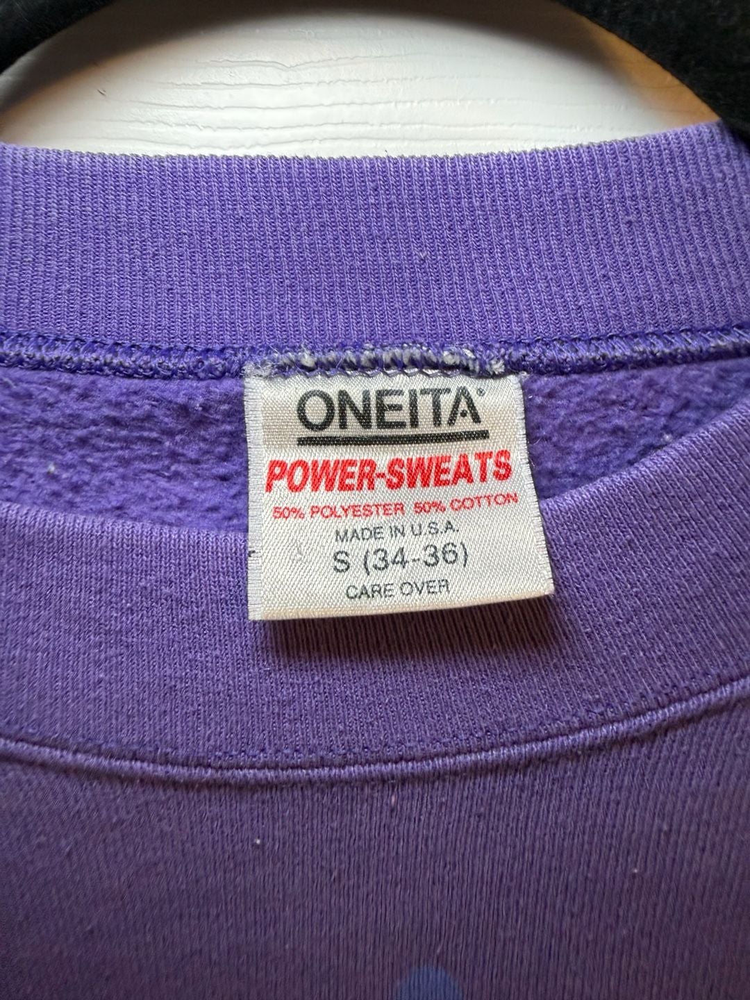 Oneita Sailboat Crewneck Sweatshirt Size S Purple Puerto De La Cruz 5