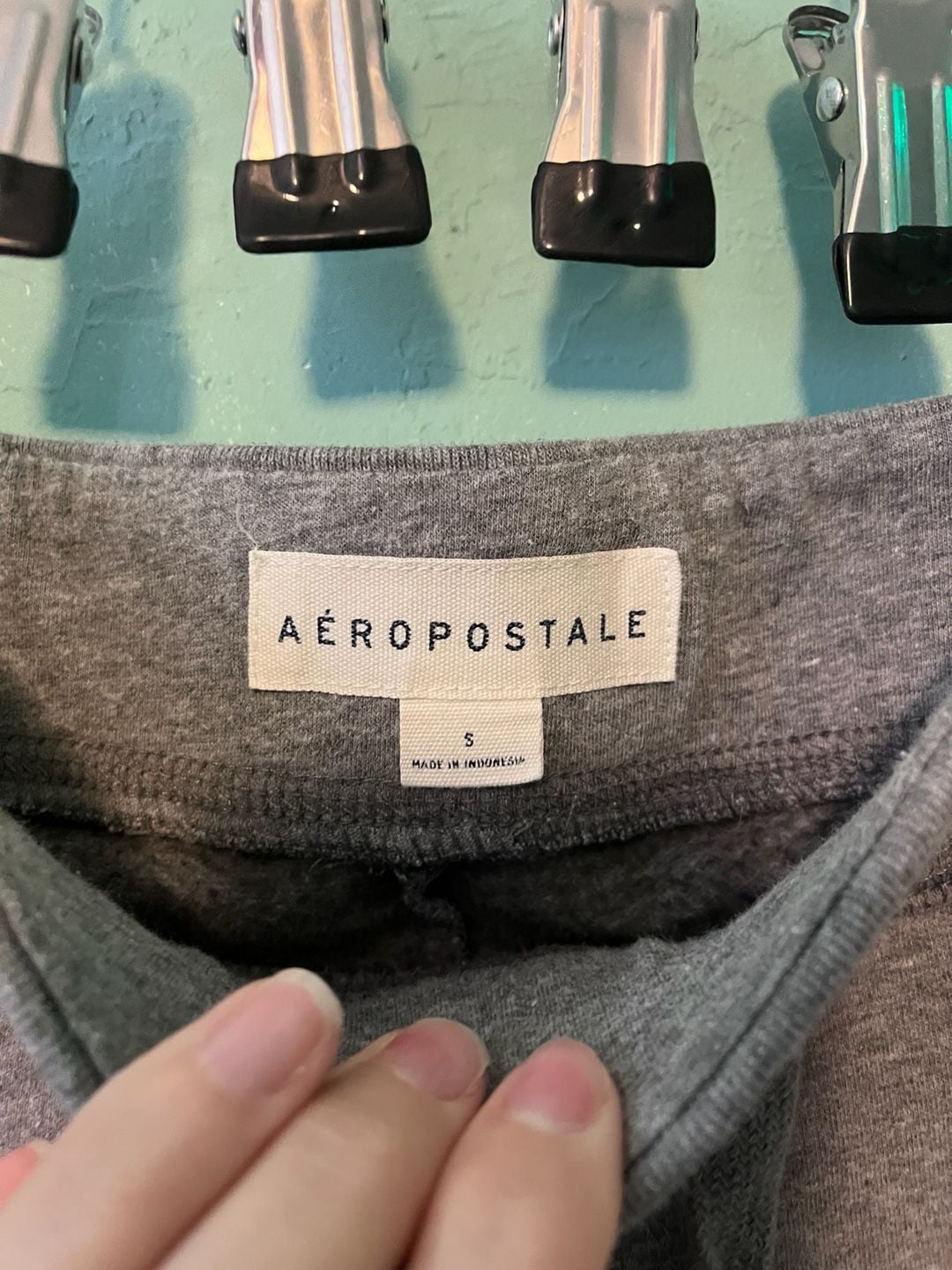 Aeropostale New York Sweatpants Size S Gray Flare 4