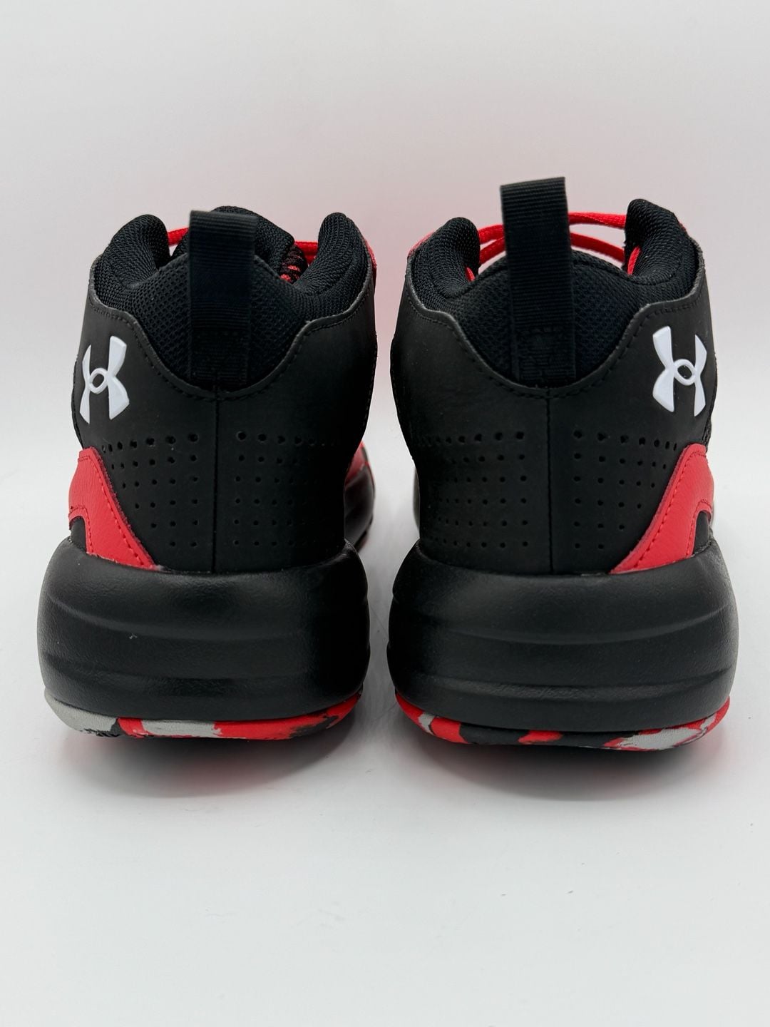Under Armour Lockdown 5 Mens 10 Basketball Shoes Red Black 3023949-601 7