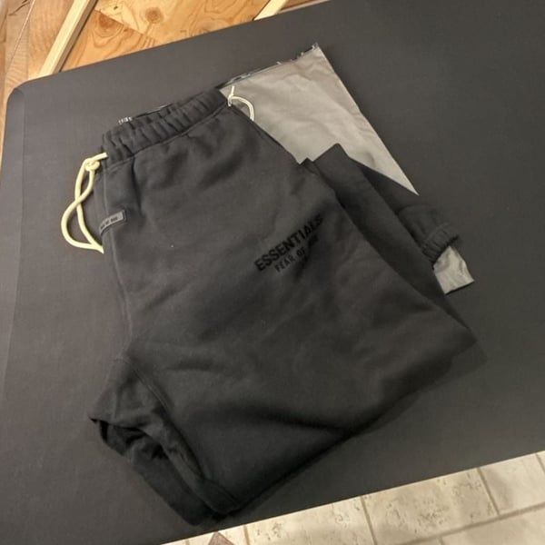 Fear of God Essentials Core Jet Black Sweatpants