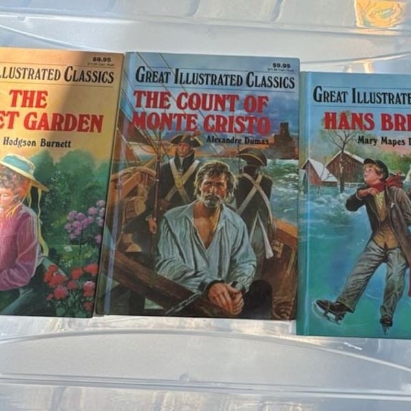 Great Illustrated Classics Book Lot Of 3 Hardcover