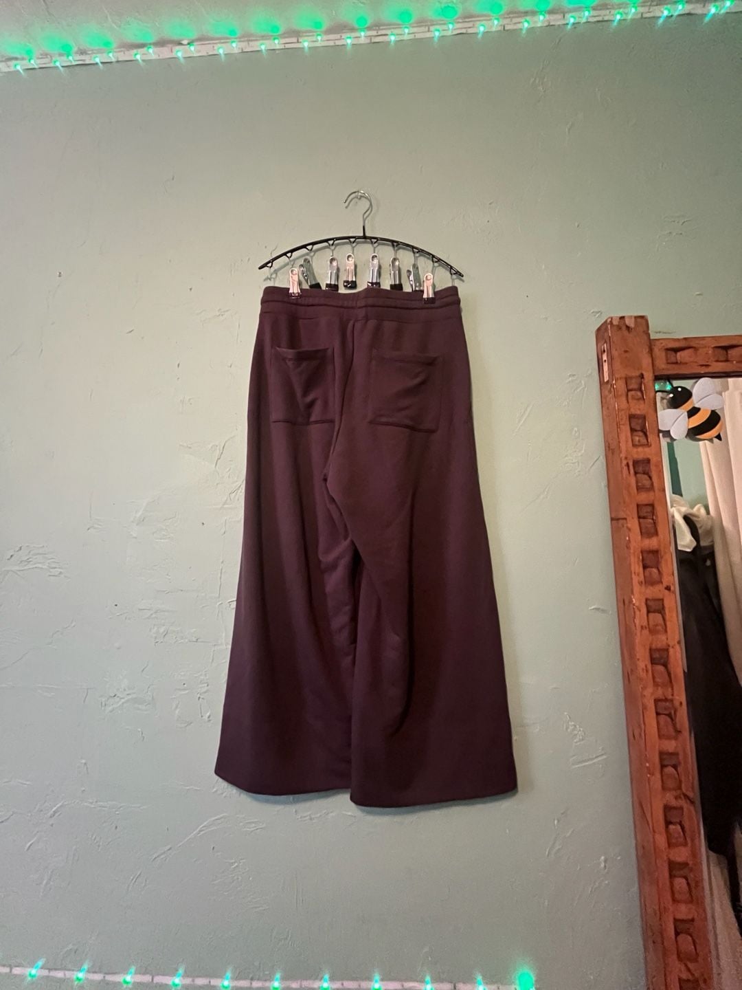Quince SuperSoft Fleece Cropped Wide Leg Pants Size S 3