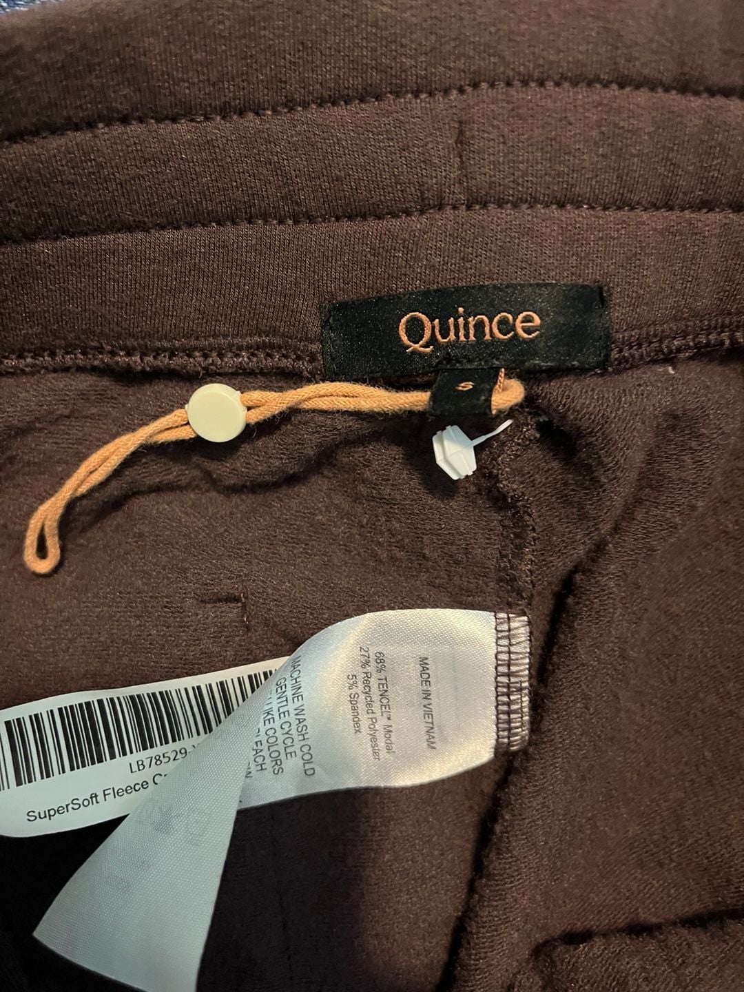 Quince SuperSoft Fleece Cropped Wide Leg Pants Size S 4