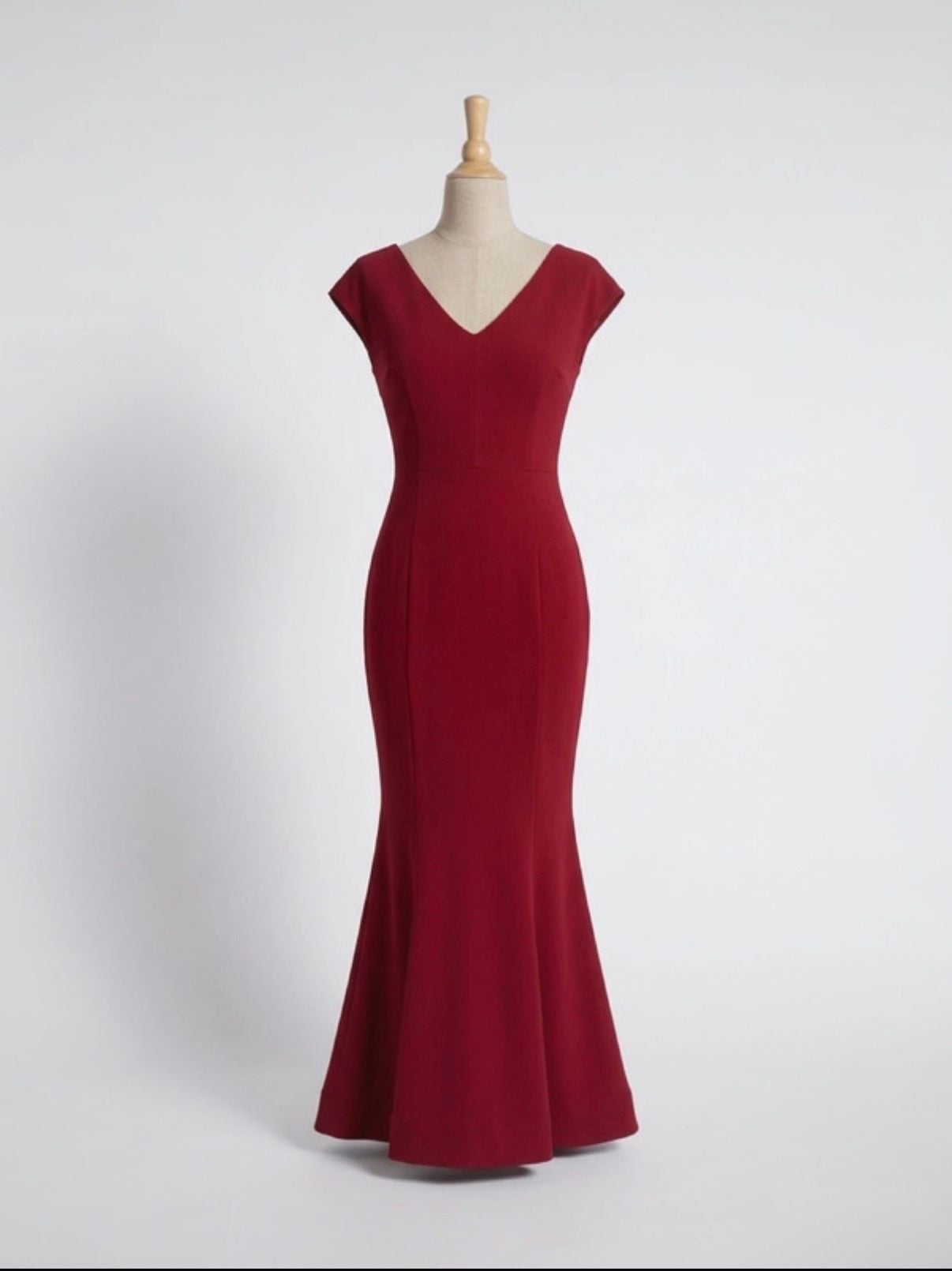 EDINSY Women's Evening Dress, Elegant V Neck Long Dress Mermaid Gown for Wedding. 4