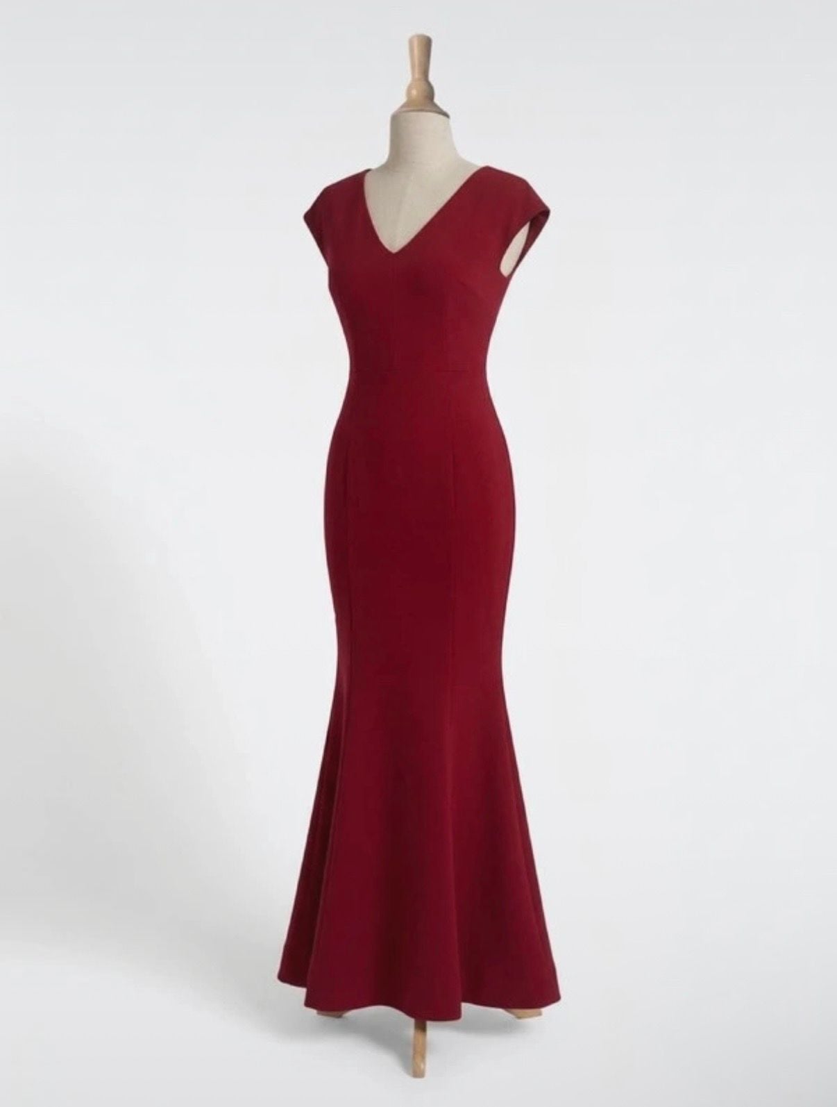 EDINSY Women's Evening Dress, Elegant V Neck Long Dress Mermaid Gown for Wedding. 5