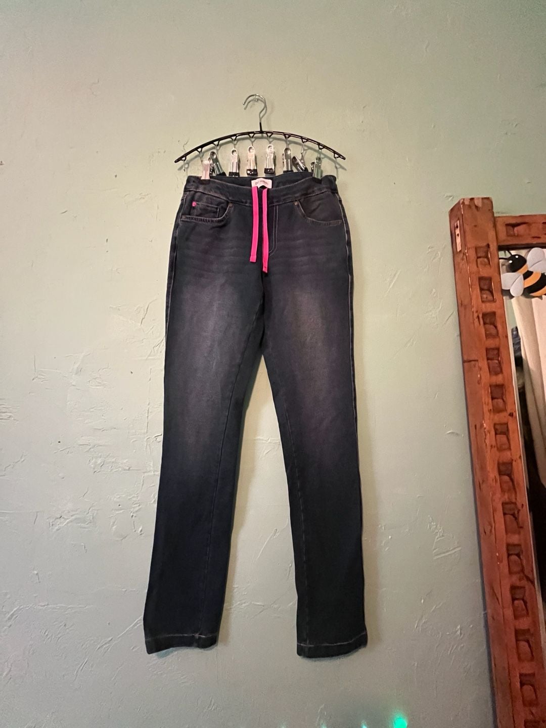 PajamaJeans Drawstring Denim Pants Size XXS Blue 2