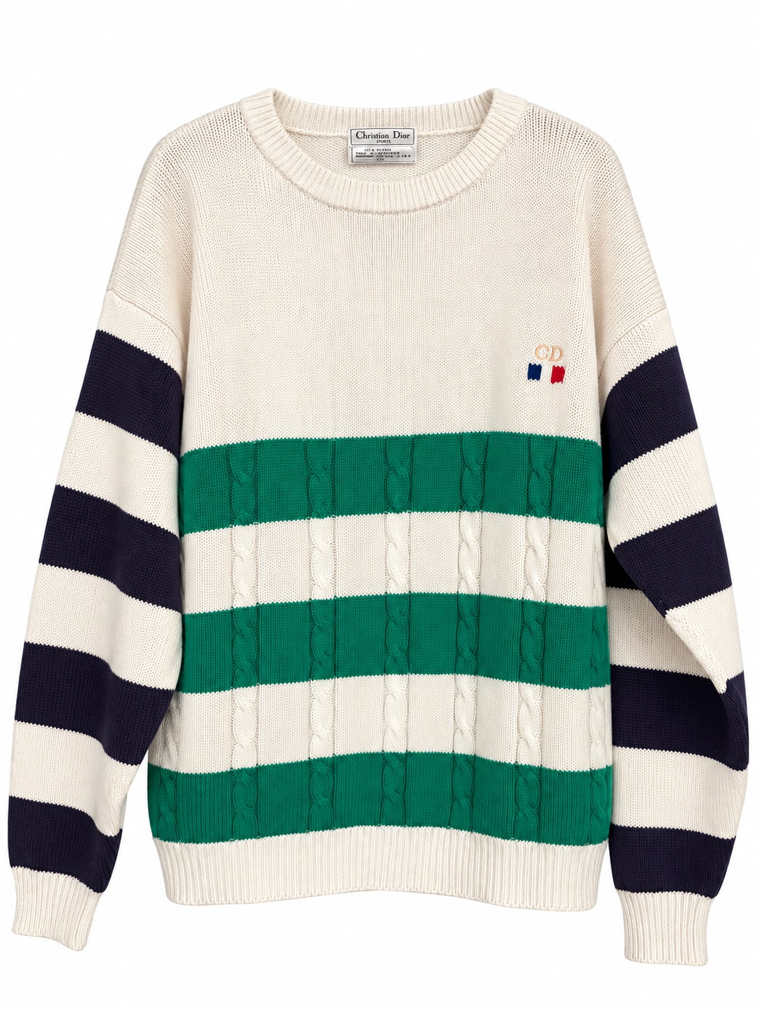 Christian Dior Cable Knit Sweater Size XL 2