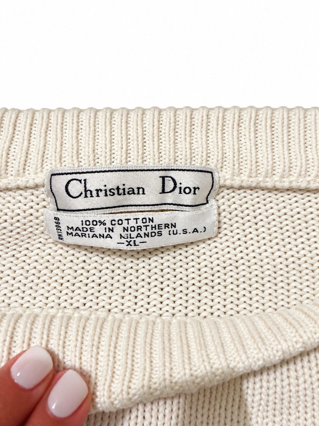 Christian Dior Cable Knit Sweater Size XL 4