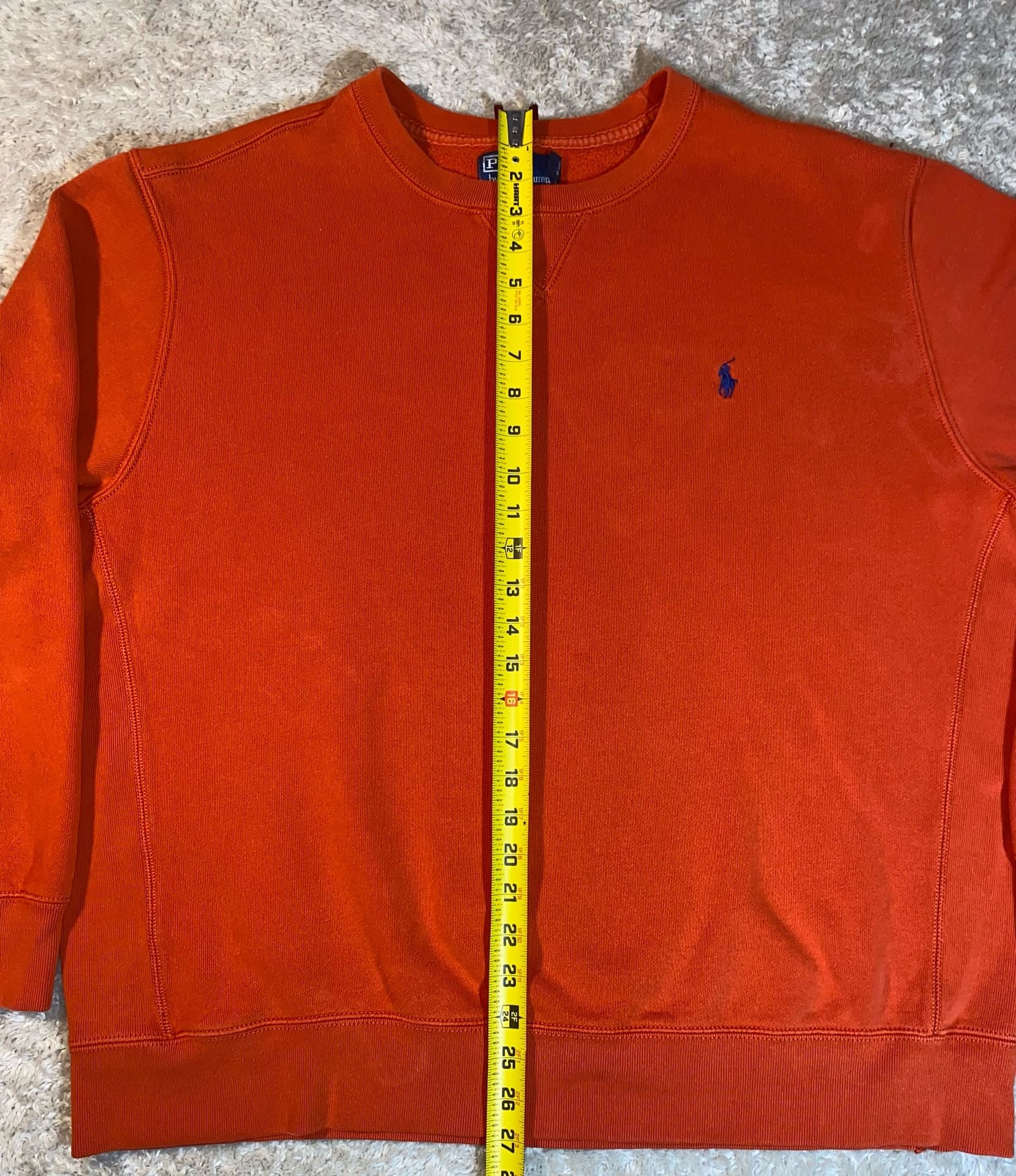 Vintage Polo By Ralph Lauren Sweatshirt Size XXL Orange Crewneck 7