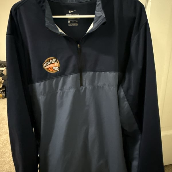 Nike Shield Basketball Hall of Fame 1/4 Zip Pullover XXL Navy Blue