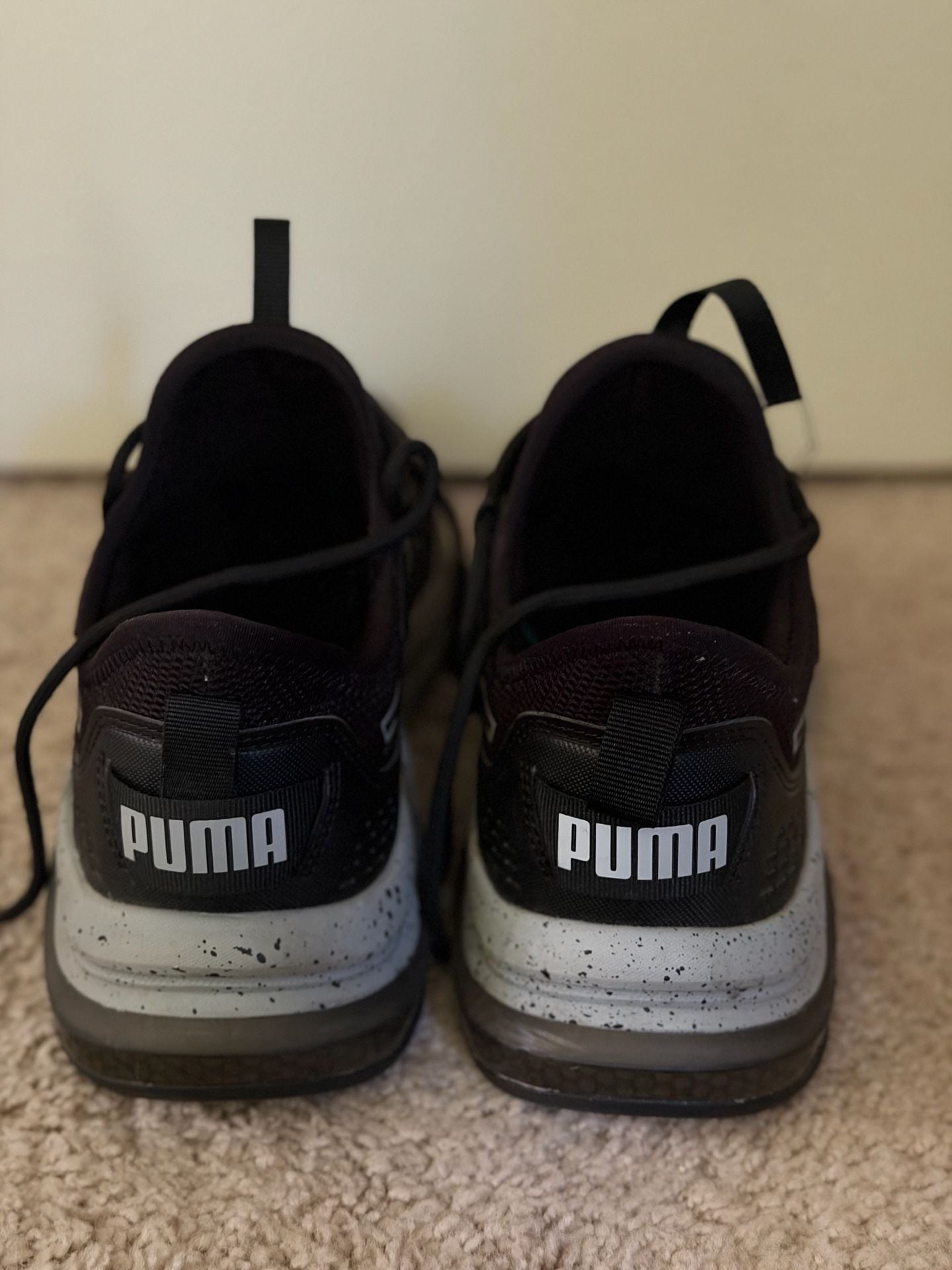 Puma Amplifier Speckle Black Cool Mid Gray Sneakers 7