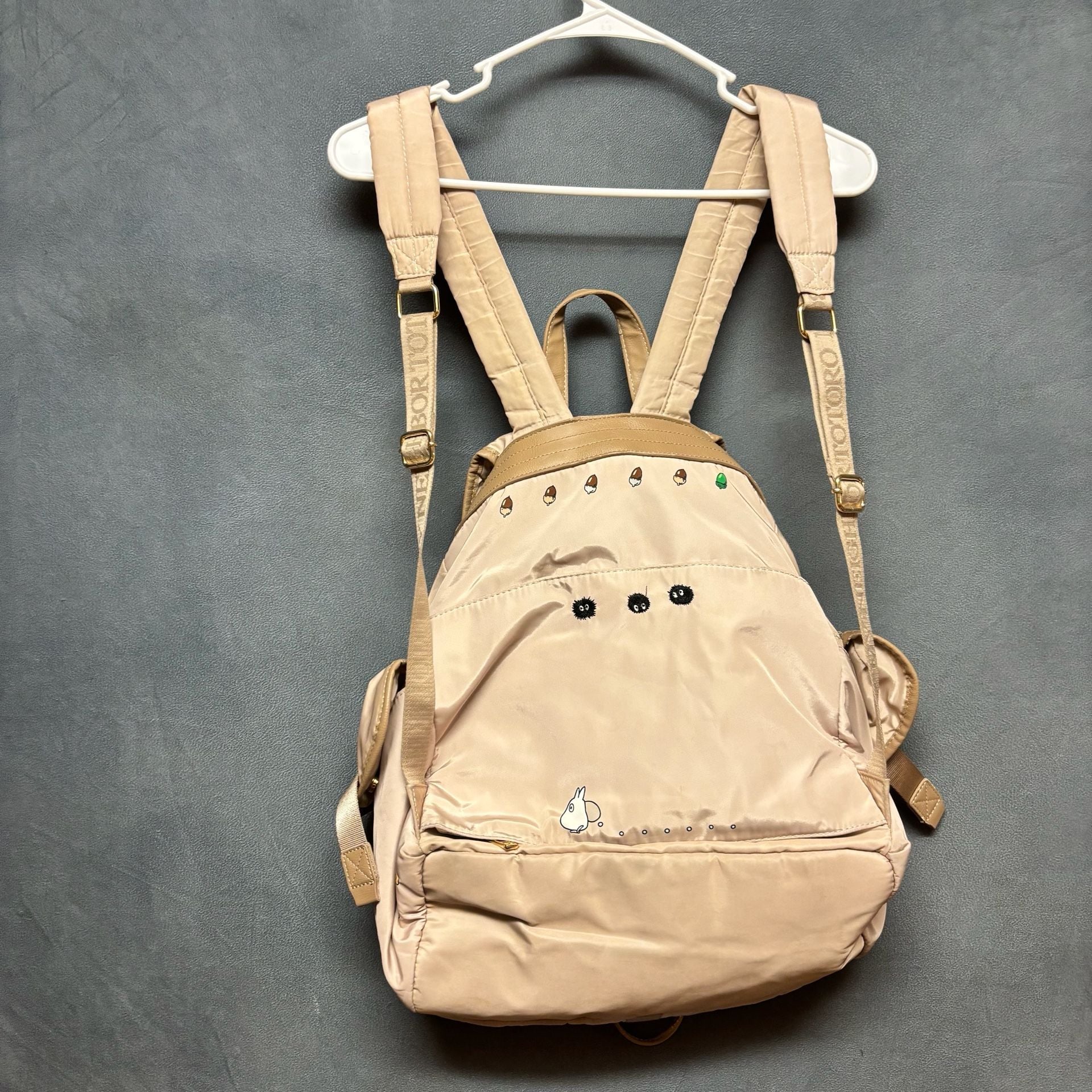 Studio Ghibli My Neighbor Totoro Beige Nylon Backpack 14