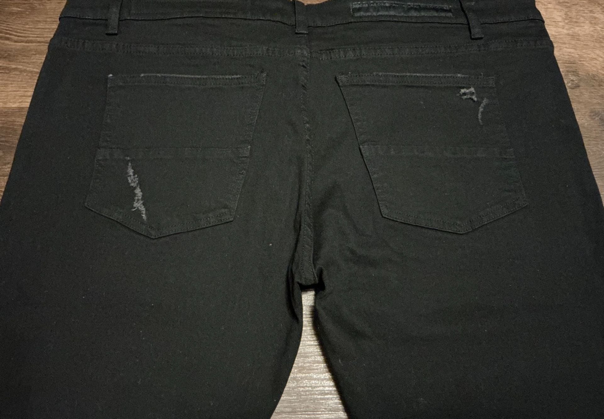 Rockstar Original Brody Multicolor Cross Patchwork Black Jeans 12