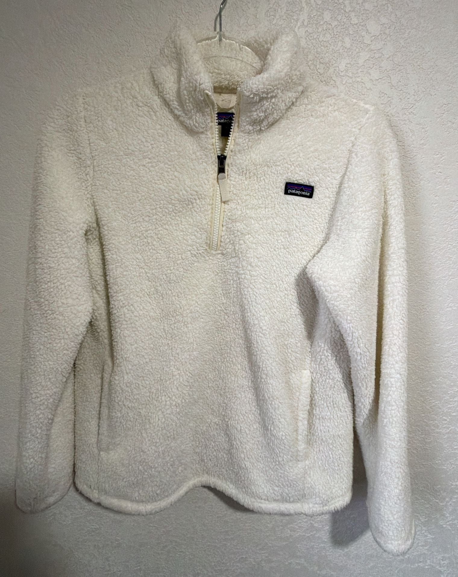 Patagonia Los Gatos 1/4-Zip Fleece Pullover XXL 16-18 White Cream 2