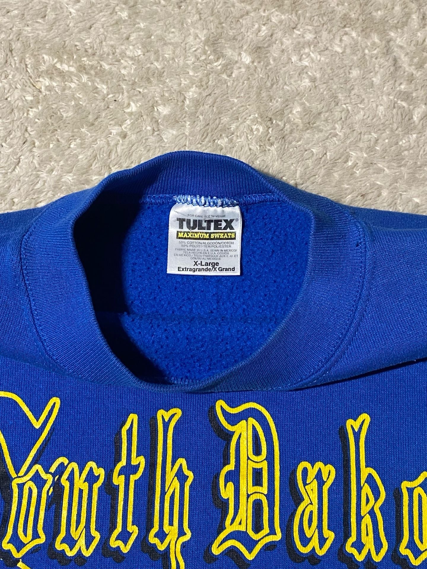 Vintage South Dakota State Jackrabbits Sweatshirt Tultex X-Large Blue Crewneck 4