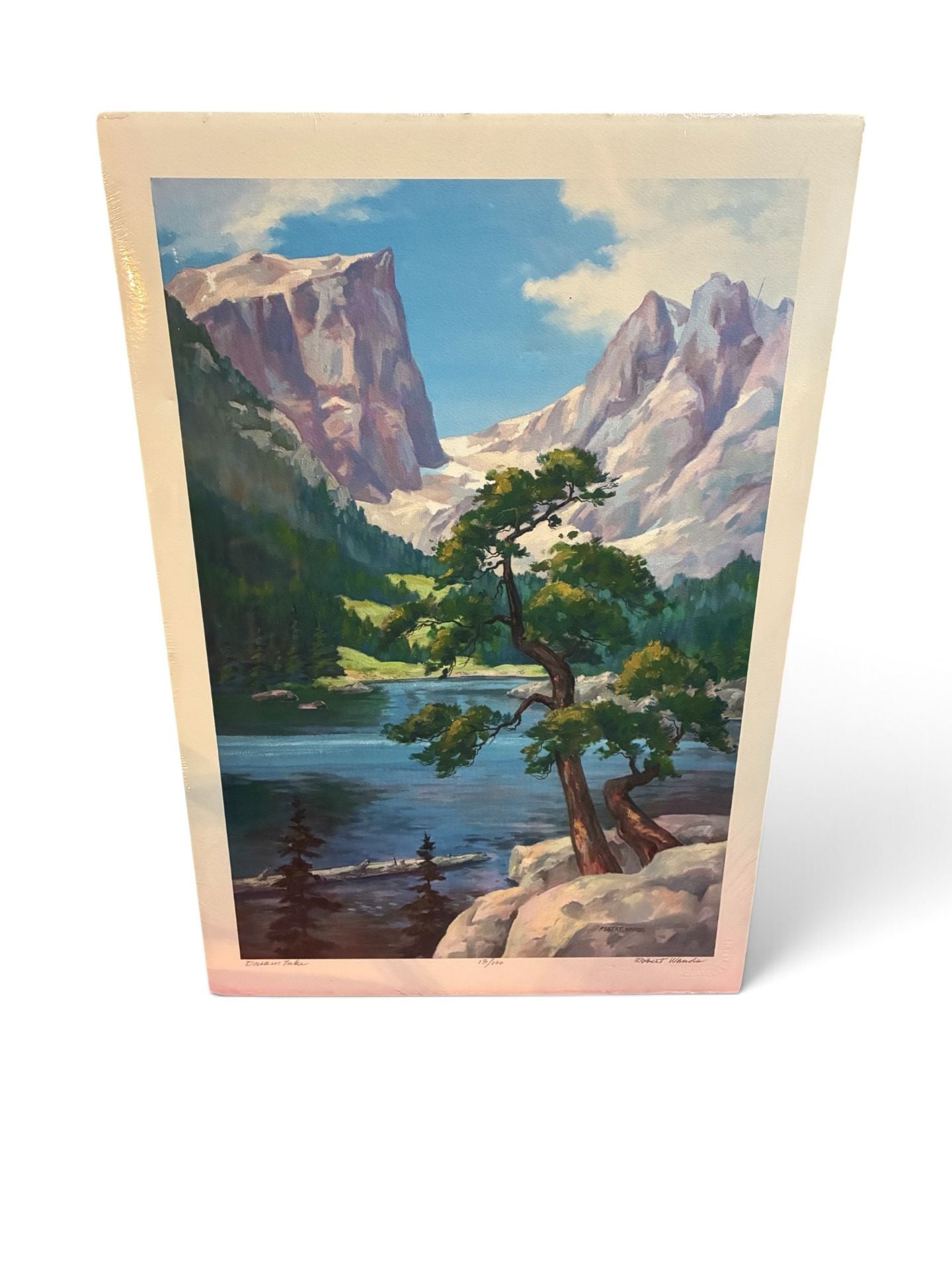 Robert Wands Dream Lake Mountain Landscape Art Print Numbered 1