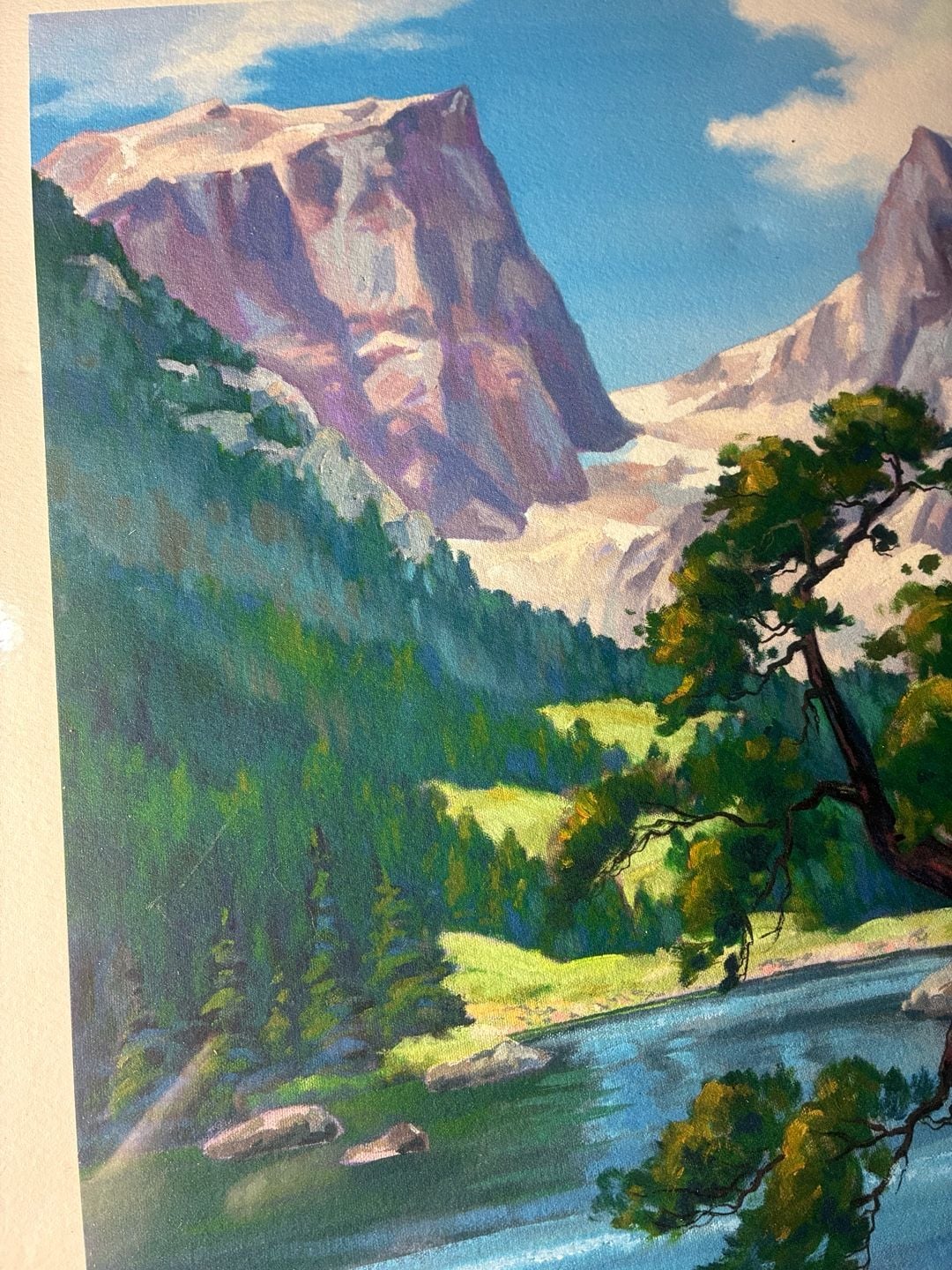 Robert Wands Dream Lake Mountain Landscape Art Print Numbered 3