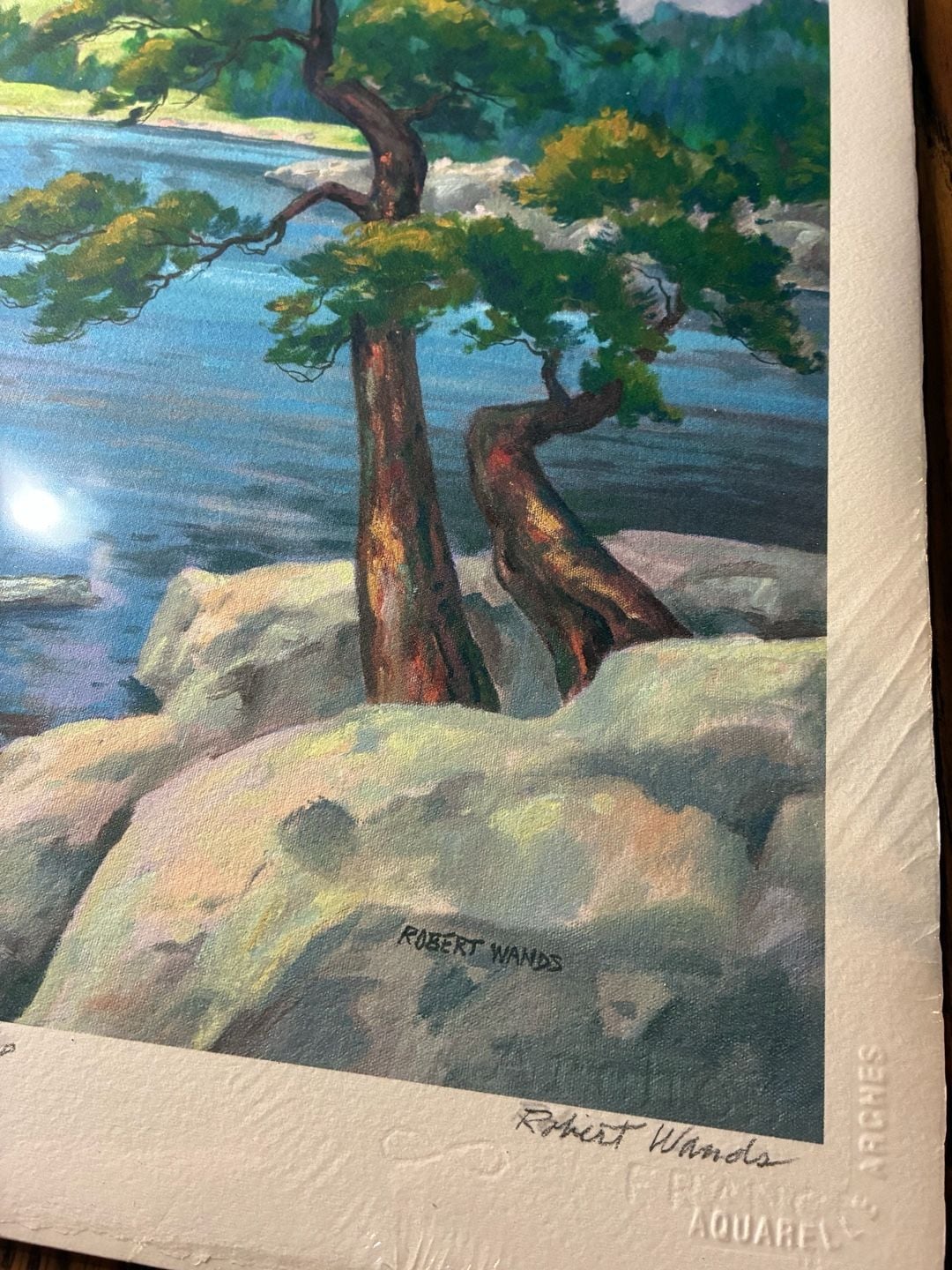 Robert Wands Dream Lake Mountain Landscape Art Print Numbered 5