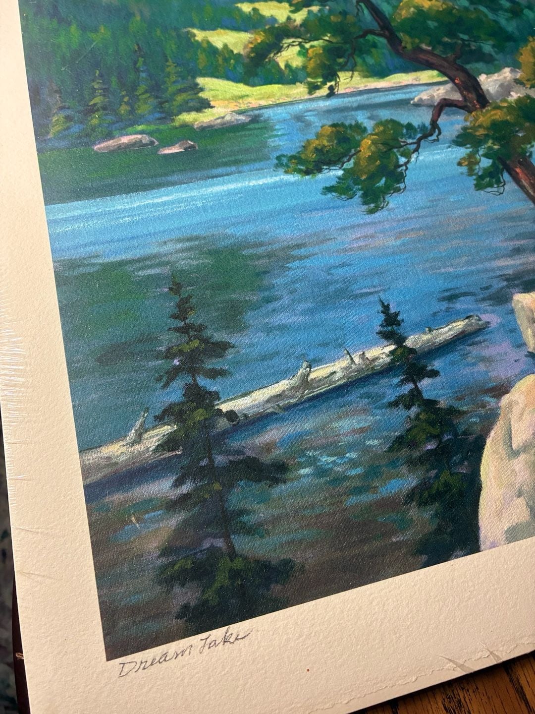 Robert Wands Dream Lake Mountain Landscape Art Print Numbered 7