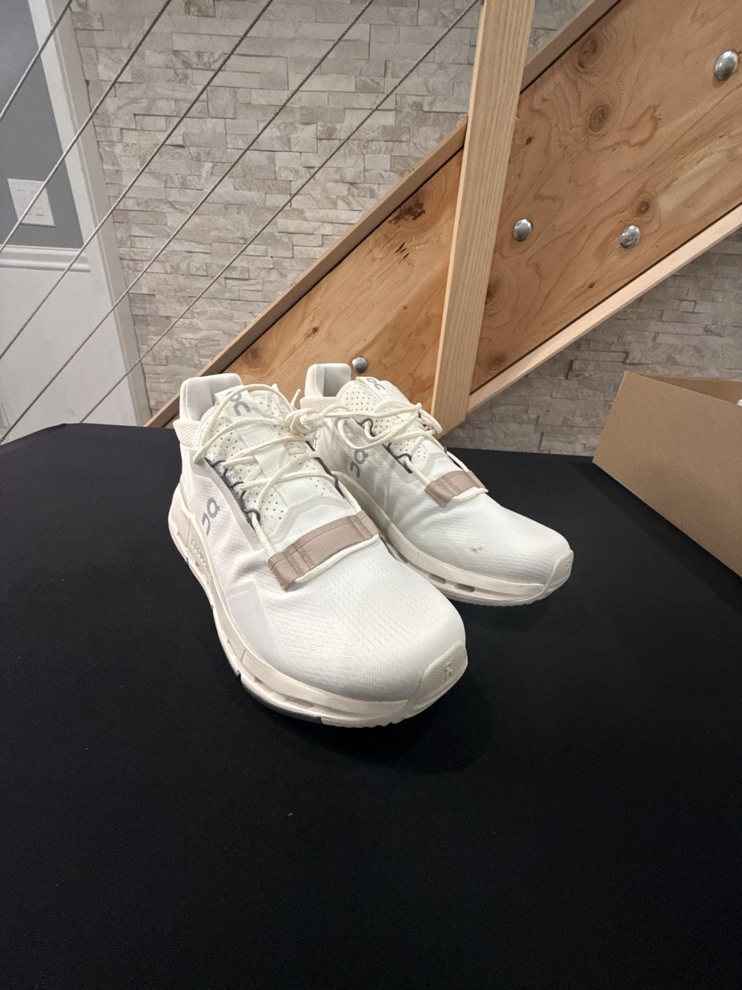 On Cloudnova 2 Size 10 Ice Sand Casual Sneakers 2