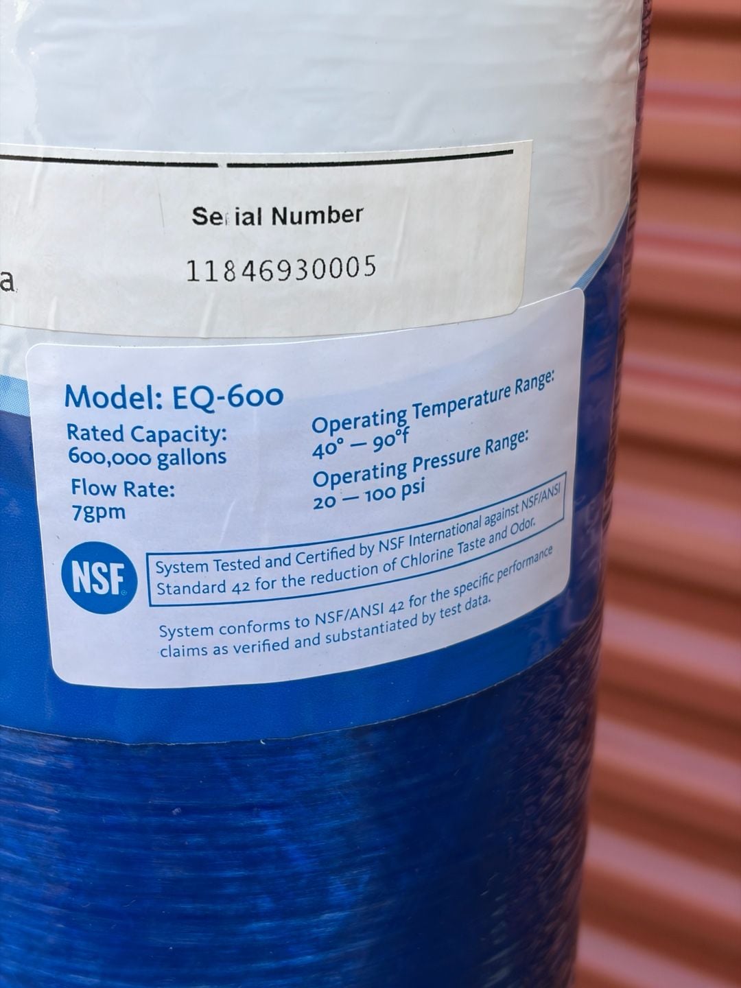 Aquasana Rhino Whole House Replacement Water Filter EQ-600 EQ600 NEW Ships FAST! 3