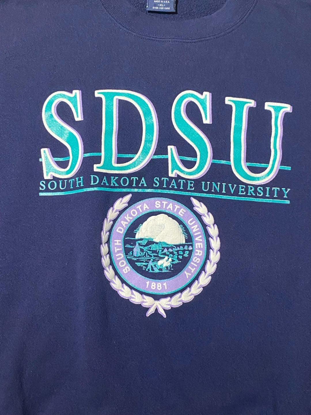 Vintage South Dakota State University SDSU Jansport Sweatshirt Size XL Navy 5