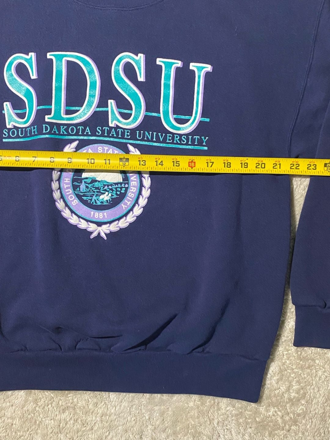 Vintage South Dakota State University SDSU Jansport Sweatshirt Size XL Navy 6
