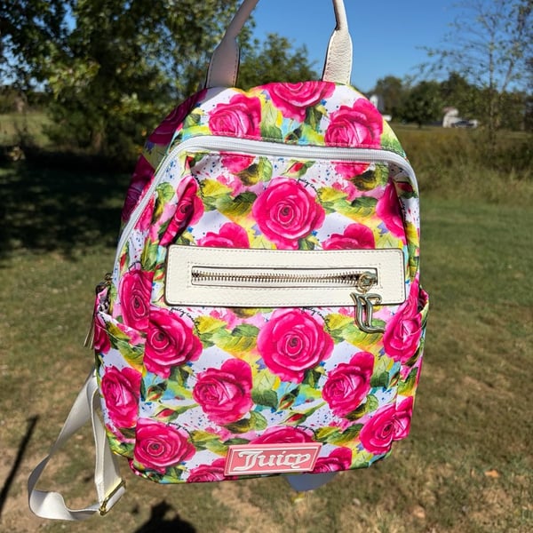Juicy Couture Rose Floral Good Sport Mini Backpack