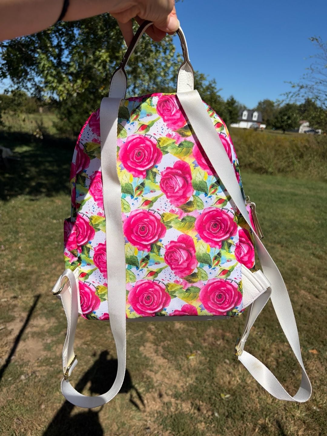 Juicy Couture Rose Floral Good Sport Mini Backpack 3