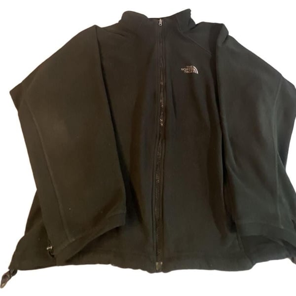 The North Face Full Zip Fleece Jacket Size M Black