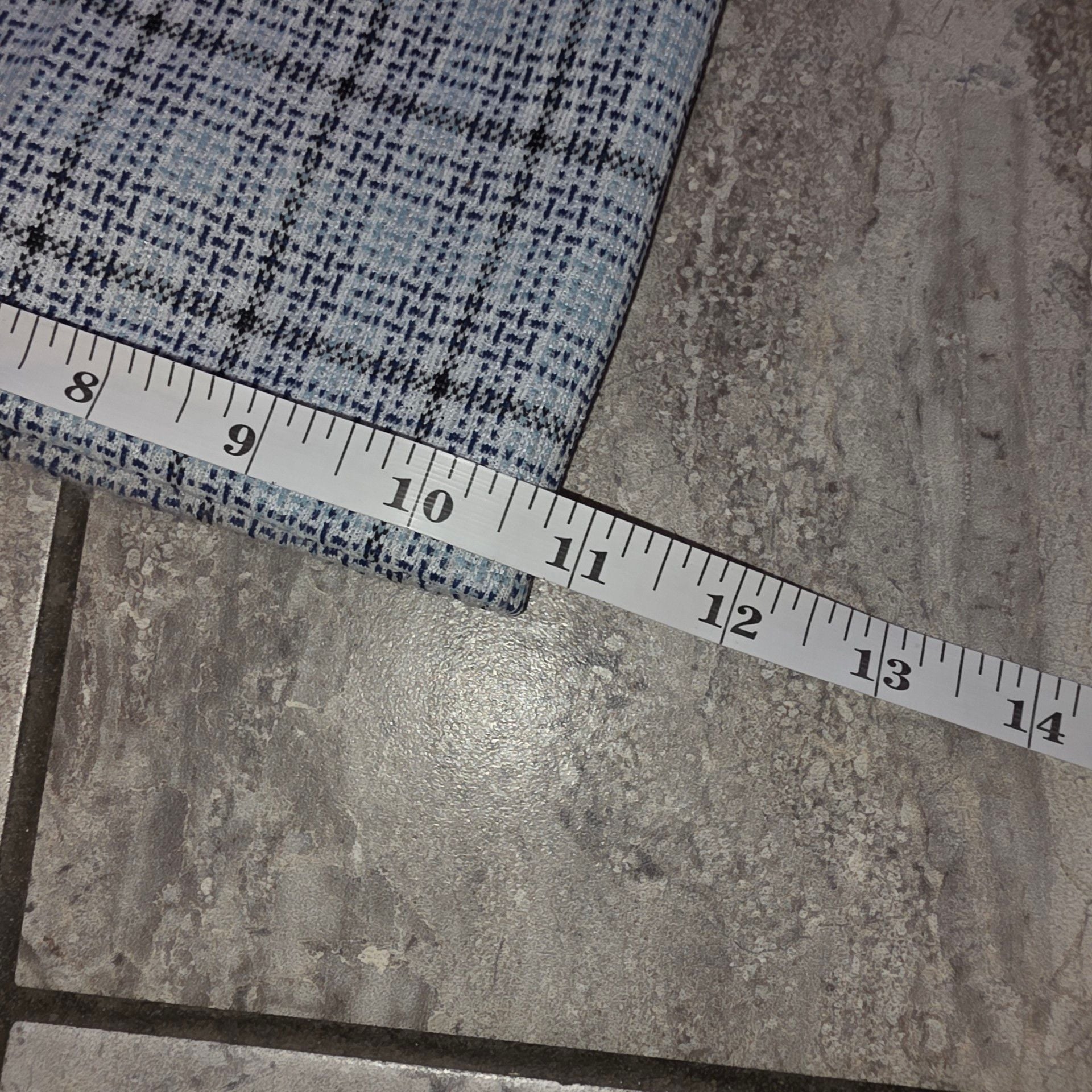 H.I.S Vintage 70s Plaid Disco Trousers Light Blue 7