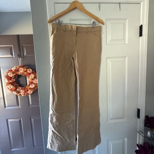 Theory Flare Pants Tan