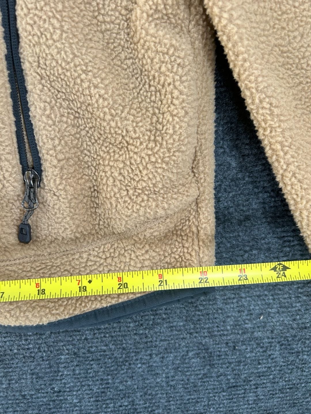Free Country Highland Sherpa Jacket Size XL Beige Full Zip Fleece 10
