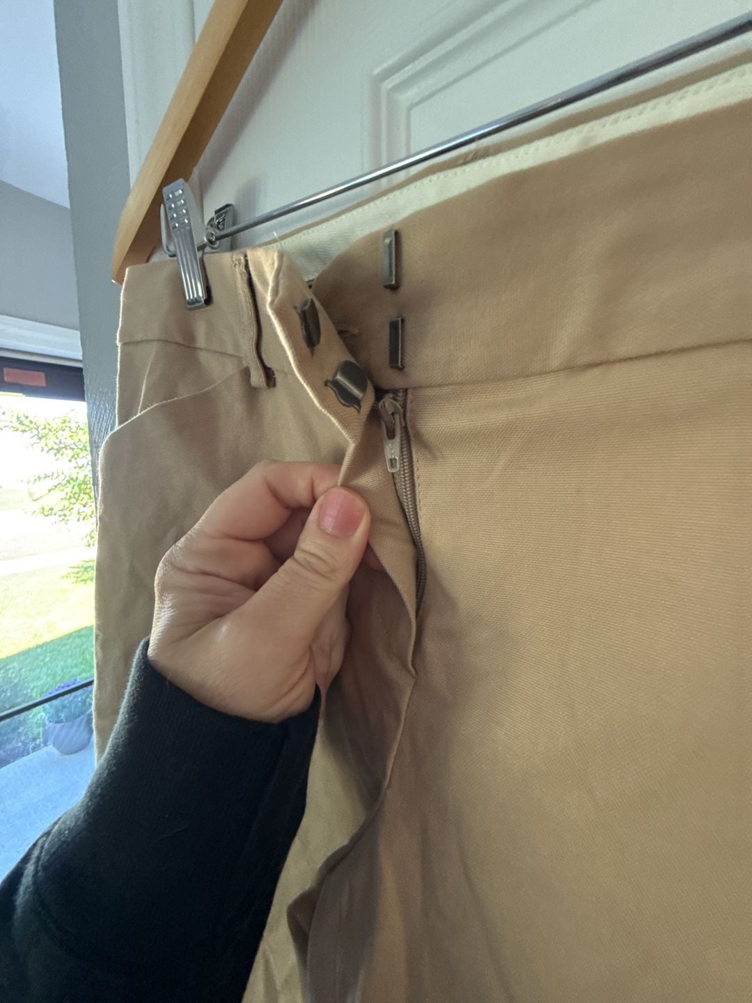 Theory Flare Pants Tan 3
