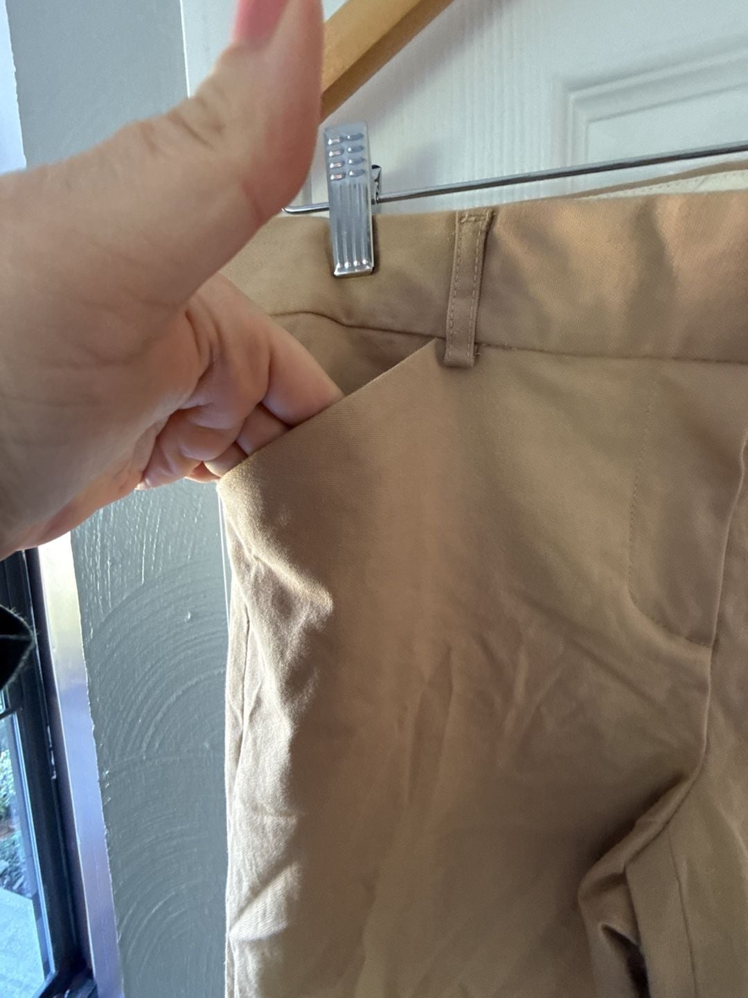 Theory Flare Pants Tan 5