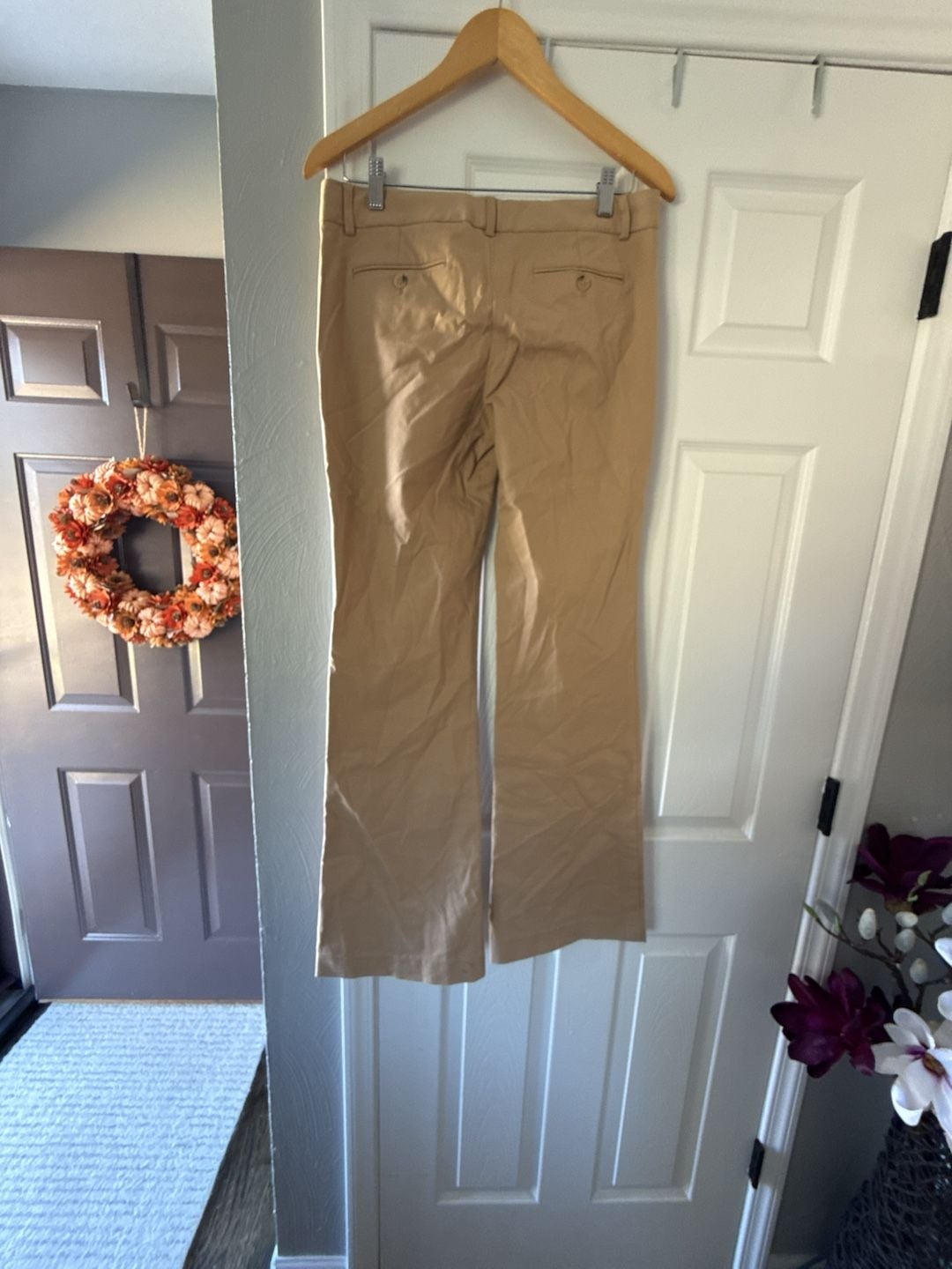 Theory Flare Pants Tan 7