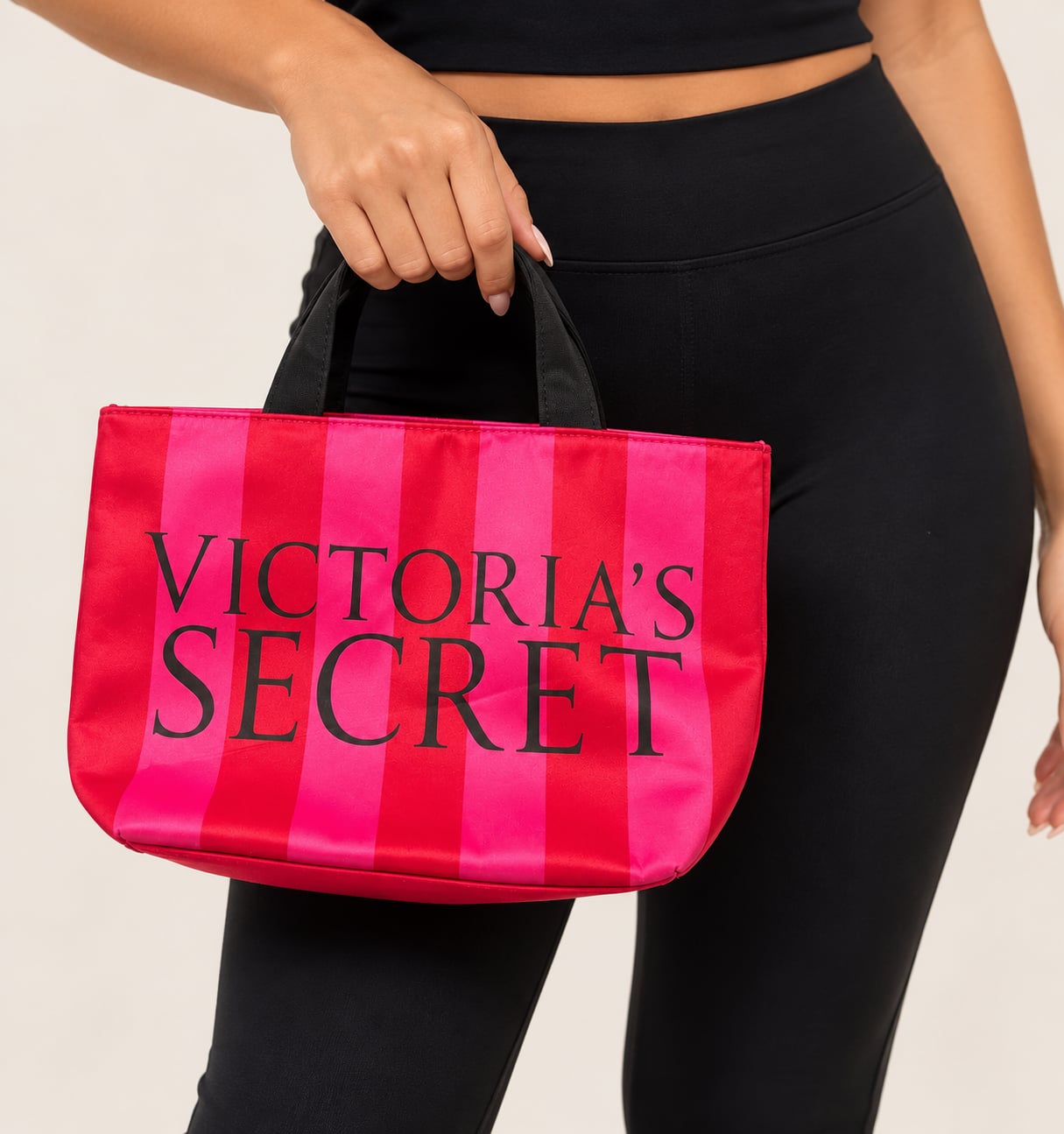 Victoria's Secret Striped Tote Bag 2