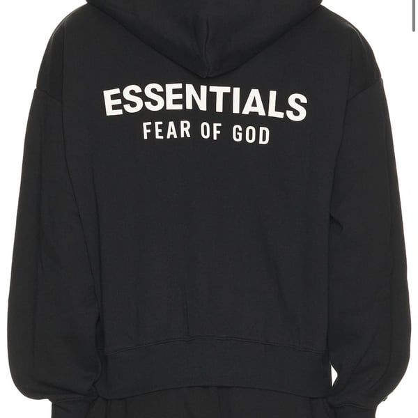 Fear Of God Essentials Classic Zip-Up Hoodie Black