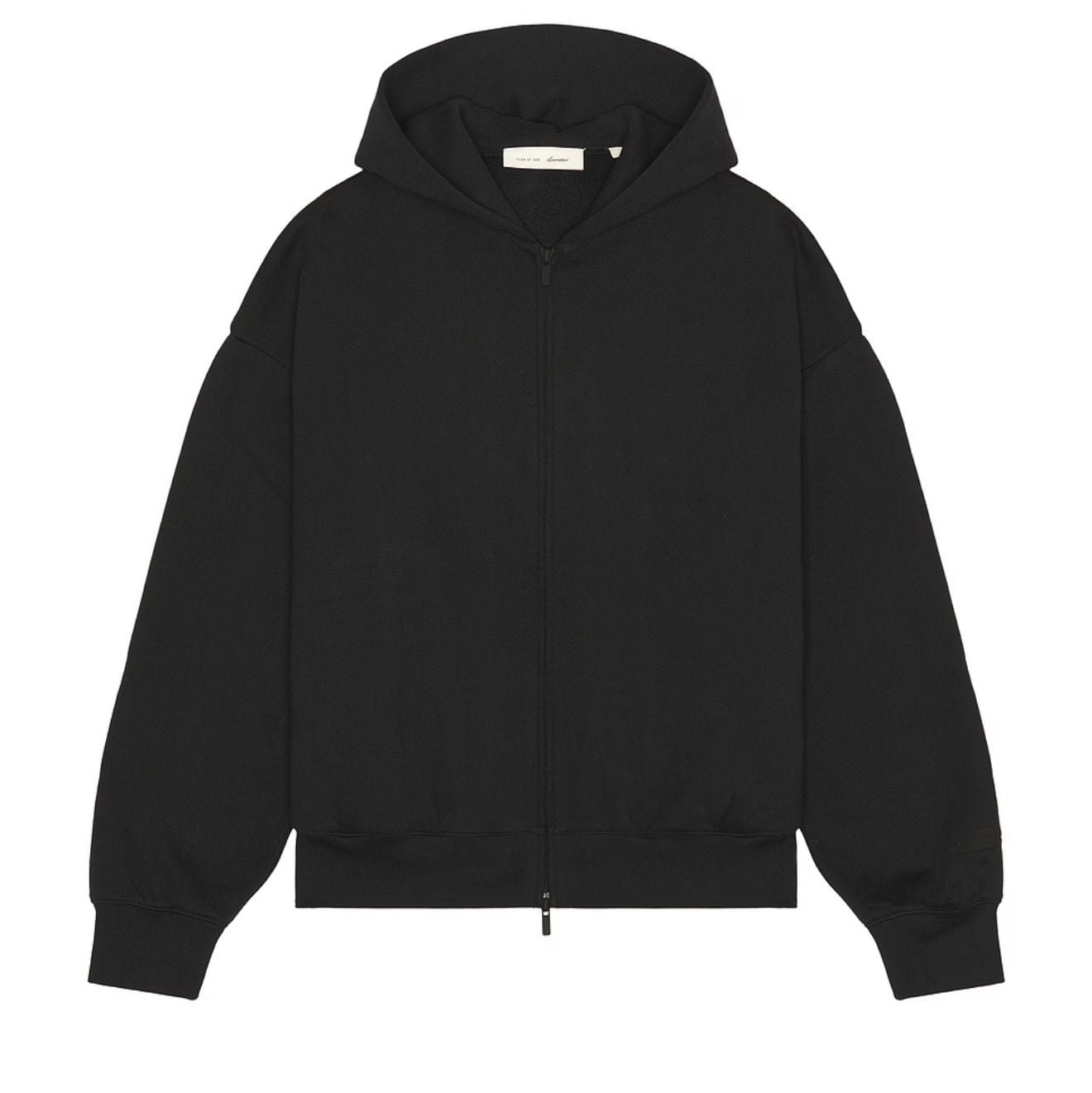 Fear Of God Essentials Classic Zip-Up Hoodie Black 3