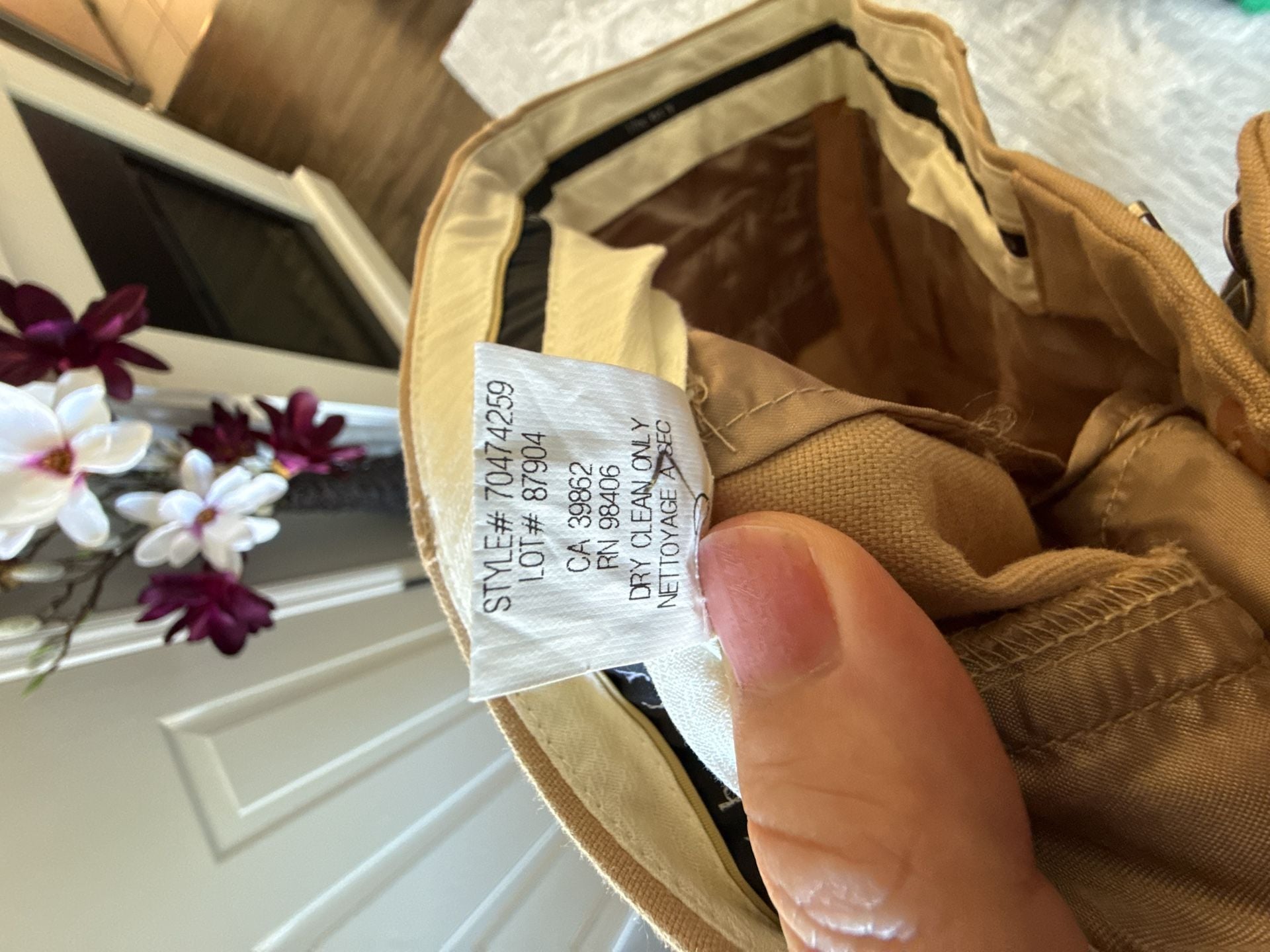 Theory Flare Pants Tan 11