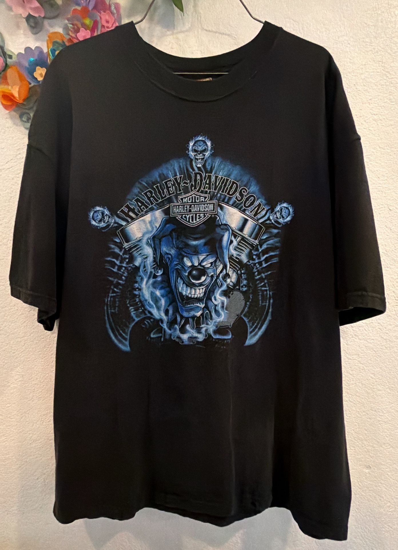 Harley-Davidson Sturgis T-Shirt Size 2XL Black Clown Graphic 3