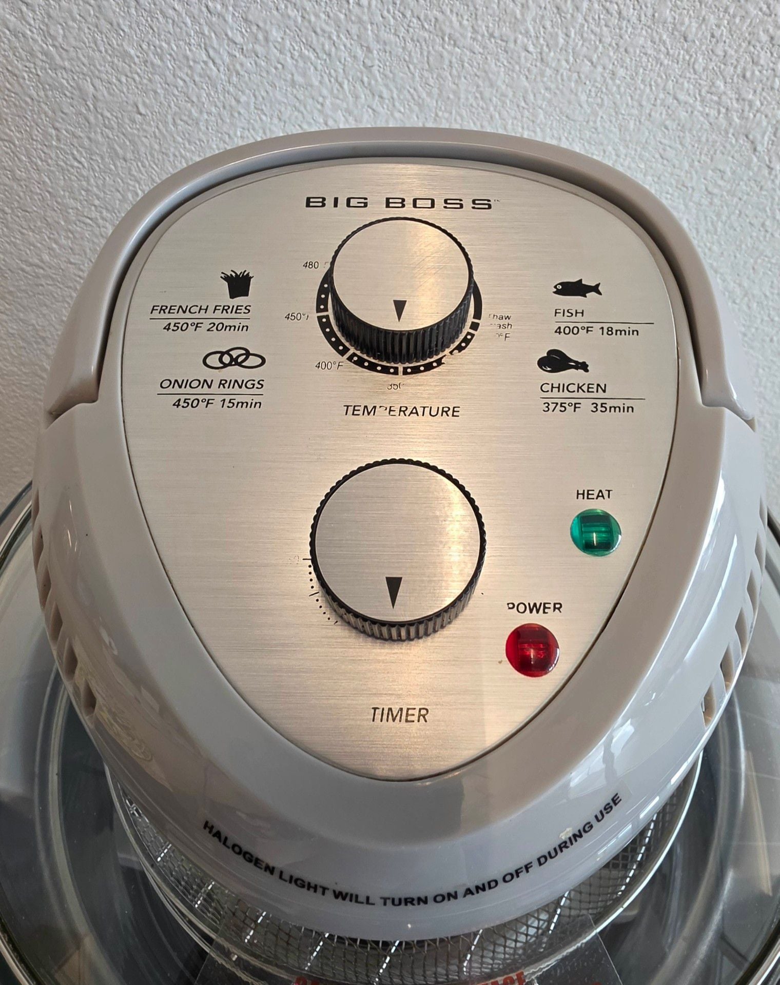 Big Boss 16 Qt Oil-Less Air Fryer Convection Oven Model 8605 2