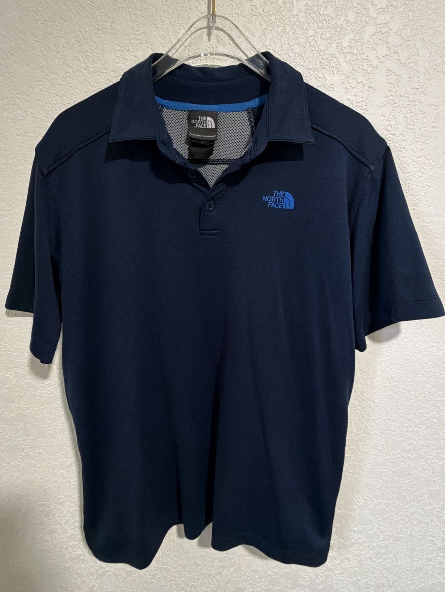 The North Face Polo Shirt Size M Navy Blue Short Sleeve Athletic 2
