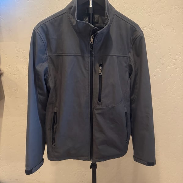 Guess Softshell Jacket Gray Mens Medium