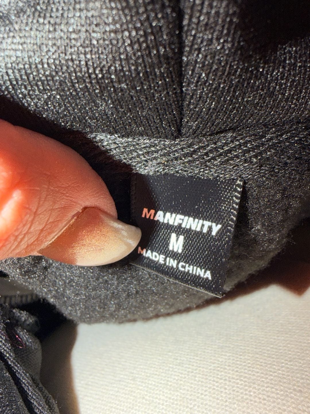 Manfinity Graphic Zip Up Hoodie Size M Black White Streetwear 5
